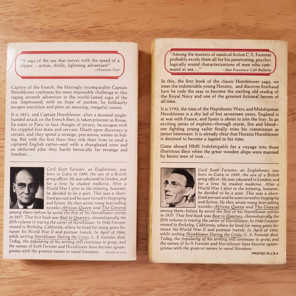 Hornblower Saga Lot of 2‎ Paperbacks – Reading Copies – C.S. Forester Vintage - Picture 5 of 5